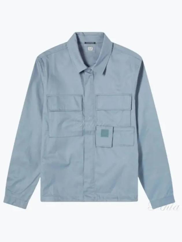 Gabardine Pockets Long Sleeve Shirt Turbulence - CP COMPANY - BALAAN 2