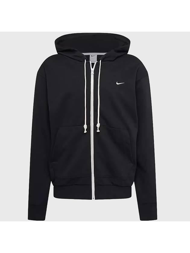 Men's Dri-Fit Full-Zip Basketball Hooded Jacket Black - NIKE - BALAAN 1