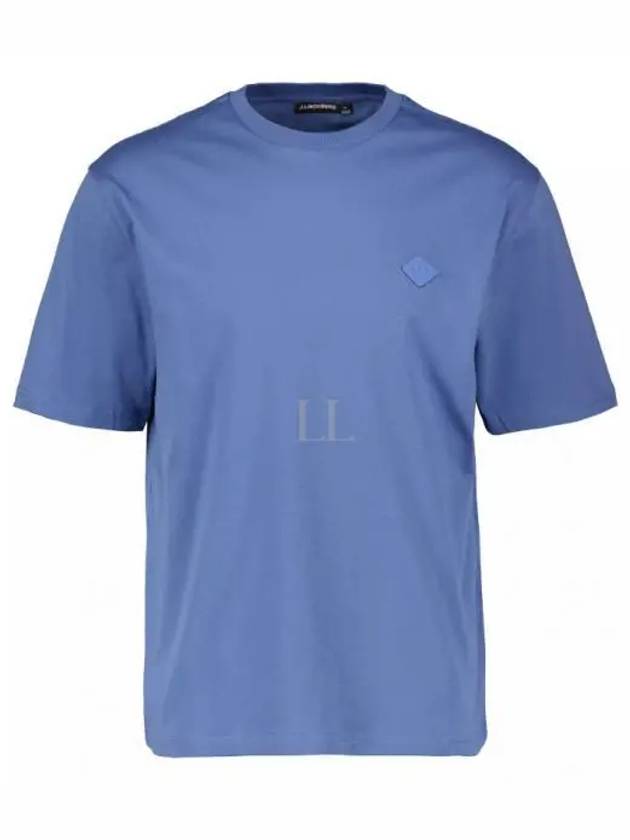 Hale Logo Patch Short Sleeve T-Shirt Bijou Blue - J.LINDEBERG - BALAAN 2