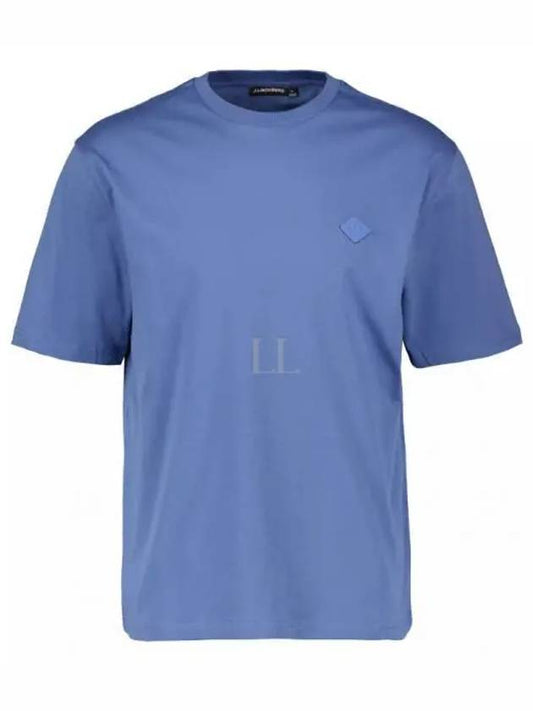 Hale Logo Patch Short Sleeve T-Shirt Bijou Blue - J.LINDEBERG - BALAAN 2