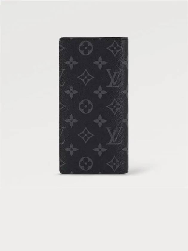 Brazza Monogram Long Wallet Black - LOUIS VUITTON - BALAAN 6