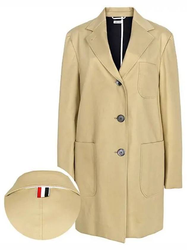 Mackintosh Oversized Single Coat Beige - THOM BROWNE - BALAAN 2