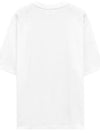 Small Heart Logo Boxy Fit Short Sleeve T-Shirt White - AMI - BALAAN 3