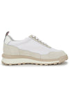 Eco Nylon Alumni Low Top Sneakers White - THOM BROWNE - BALAAN 5