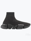 Women's Speed 2 0 Recycled Knit High Top Sneakers Black - BALENCIAGA - BALAAN 2