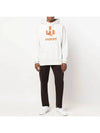 Men's Logo Hoodie White - ISABEL MARANT - BALAAN 4