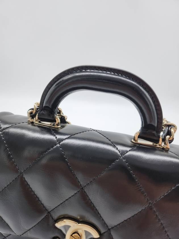 Chain Lambskin Mini Bag Gold Black - CHANEL - BALAAN 8