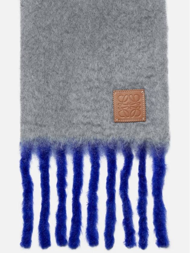 Scarf F811257XA2 1134 GRAY BLUE - LOEWE - BALAAN 9