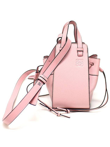 314 12 V07 Pink Calfskin Drawstring Bucket Mini Hammock Bag 2WAY - LOEWE - BALAAN 1