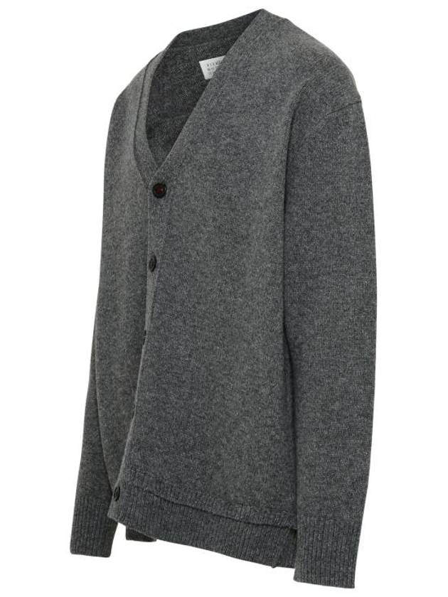 Elbow Patch Cardigan Grey - MAISON MARGIELA - BALAAN 3