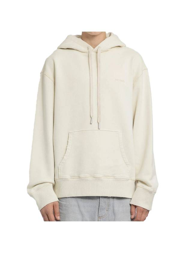 Fade Out Embroidery Logo Hoodie Ivory - AMI - BALAAN 4