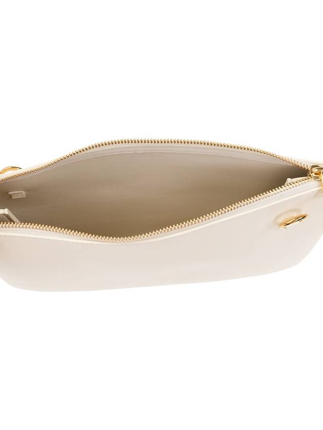 Logo Leather Clutch Bag White - JIL SANDER - BALAAN 6