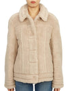 Alpaca Wool Teddy Jacket Beige - MAX MARA - BALAAN 3