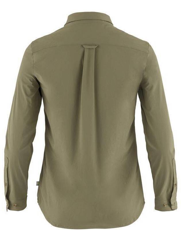 Women's Ovik Lite Long Sleeves Shirt Green - FJALL RAVEN - BALAAN 3