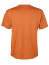 Logo Patch Cotton Short Sleeve T-Shirt Orange - STONE ISLAND - BALAAN 3