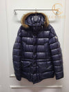 Used luxury goods Lewis It 4 Montclair navy glossy raccoon fur Cluny padded jumper - MONCLER - BALAAN 1