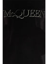 Embroidered Logo Short Sleeve T-Shirt Black - ALEXANDER MCQUEEN - BALAAN 4