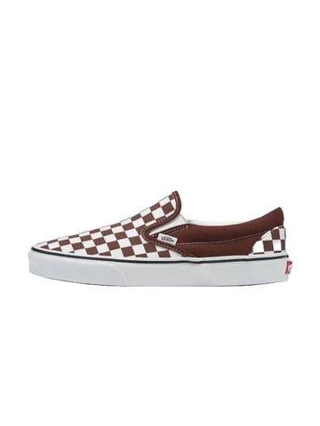 Classic Checkerboard Slip On Bitter Chocolate - VANS - BALAAN 1