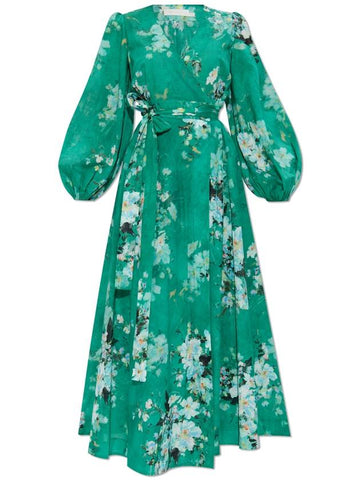 Zimmermann Dress With Floral Motif, Women's, Green - ZIMMERMANN - BALAAN 1