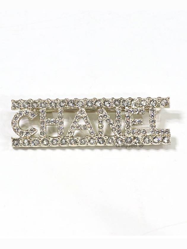 logo crystal brooch - CHANEL - BALAAN 4