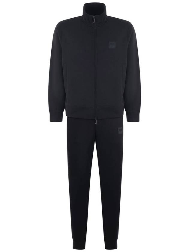 Normal waist plain sports tracksuit black - EMPORIO ARMANI - BALAAN 4