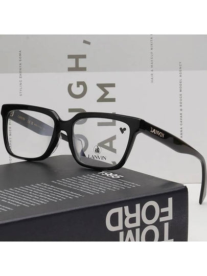 Glasses frame LNV2651LB 001 Asian fit black square horn - LANVIN - BALAAN 2