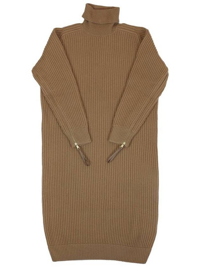 Riviera Wool Cashmere Long Dress Camel - MAX MARA - BALAAN 2