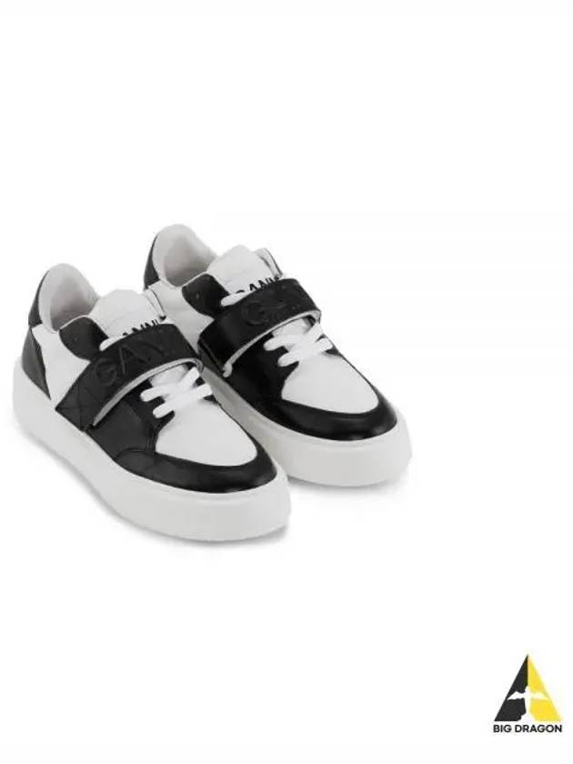 Sporty Logo Leather Low-Top Sneakers - GANNI - BALAAN 2