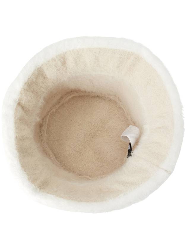 Le Bob Neve Fluffy Bucket Hat Off-White - JACQUEMUS - BALAAN 6