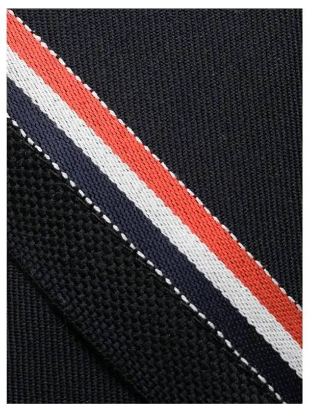 Three Stripes Classic RWB Selvedge Super 120 Count Wool Tie Navy - THOM BROWNE - BALAAN 3