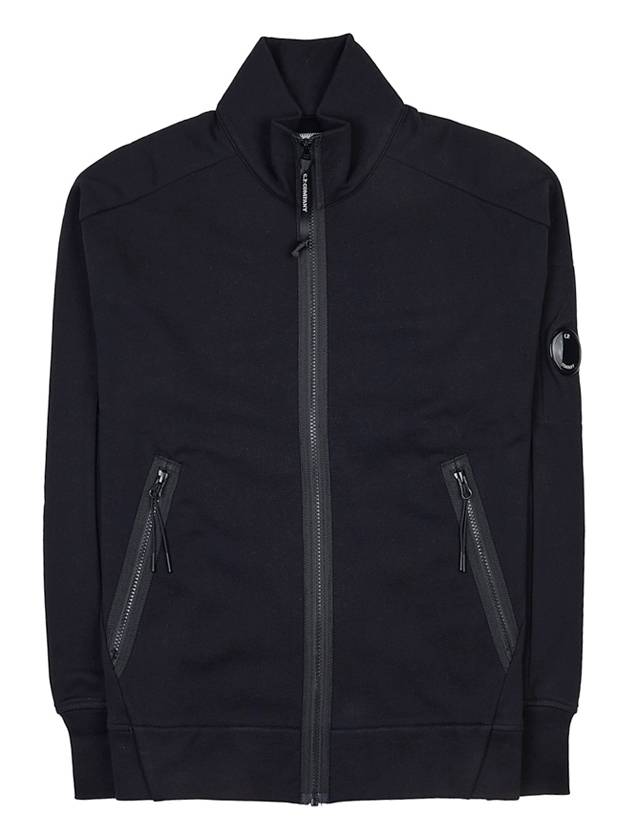 Lens Wappen Zip-Up Jacket Black - CP COMPANY - BALAAN 11