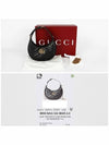 GG Marmont Half Moon Mini Bag Black - GUCCI - BALAAN 8