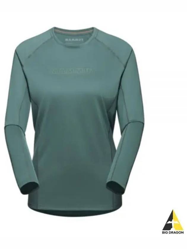 Selun FL Logo Long Sleeve T-shirt Dark Green - MAMMUT - BALAAN 2