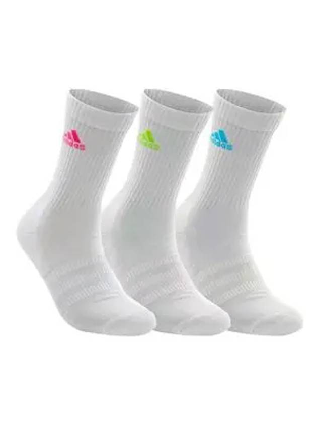 Cushion Crew Socks 3 Pairs White - ADIDAS - BALAAN 1