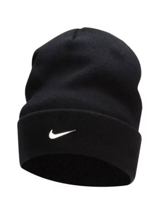 Peak Swoosh Beanie Black - NIKE - BALAAN 2