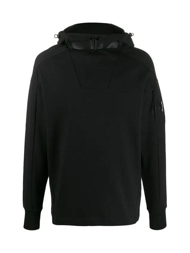 11Th Anniversary Wappen Strap Hoodie Black - CP COMPANY - BALAAN 3