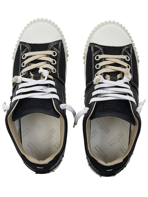 New Evolution Leather Low Top Sneakers Black - MAISON MARGIELA - BALAAN 7