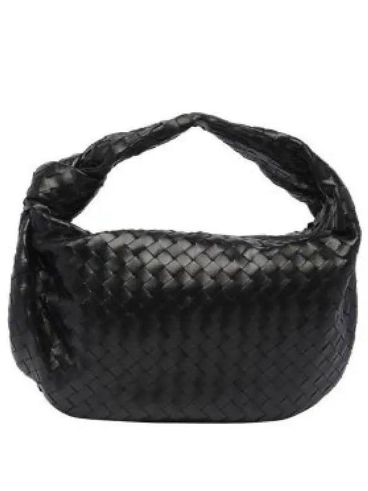 Intrecciato Lambskin Small Shoulder Bag Black - BOTTEGA VENETA - BALAAN 2