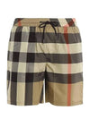 ExaGGerated Check Drawcord Swim Shorts Archive Beige - BURBERRY - BALAAN 2