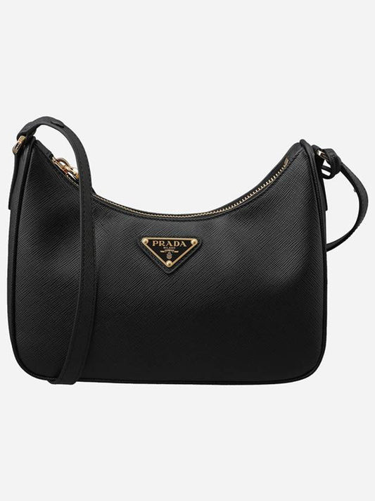 Re-Edition Saffiano Leather Mini Bag Black - PRADA - BALAAN 2