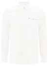 Men's Logo Long Sleeve Shirt White - GIVENCHY - BALAAN.