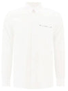 Men's Logo Long Sleeve Shirt White - GIVENCHY - BALAAN 1