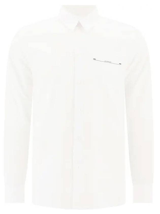 Vilux Logo Long Sleeve Shirt White - GIVENCHY - BALAAN 1