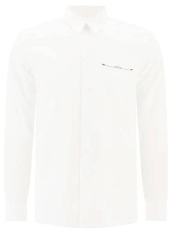 Vilux Logo Long Sleeve Shirt White - GIVENCHY - BALAAN 1