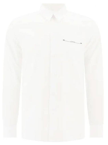 Vilux Logo Long Sleeve Shirt White - GIVENCHY - BALAAN 1