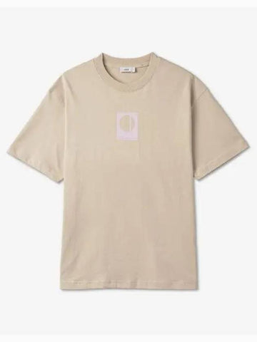 Logo Short Sleeve T Shirt Sand Dune C8535044HPR925 - CLOSED - BALAAN 1