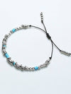 turquoise beads bracelet silver - KND - BALAAN 6