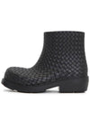 Fireman Intrecciato Leather Ankle Boots Black - BOTTEGA VENETA - BALAAN 5