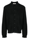 Men's Evening Polo Alpaca Cardigan Black - OUR LEGACY - BALAAN 2