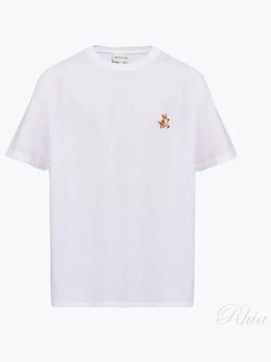 Speedy Fox Patch Comfort Short Sleeve T-Shirt White - MAISON KITSUNE - BALAAN 2